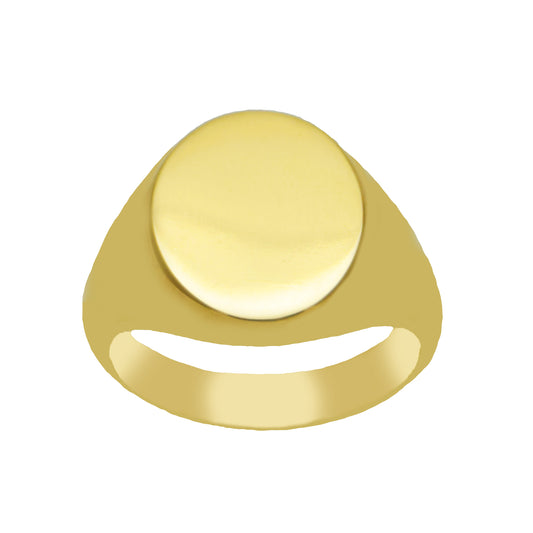 Regent Oval Signet Ring in 14 carat Yellow Gold