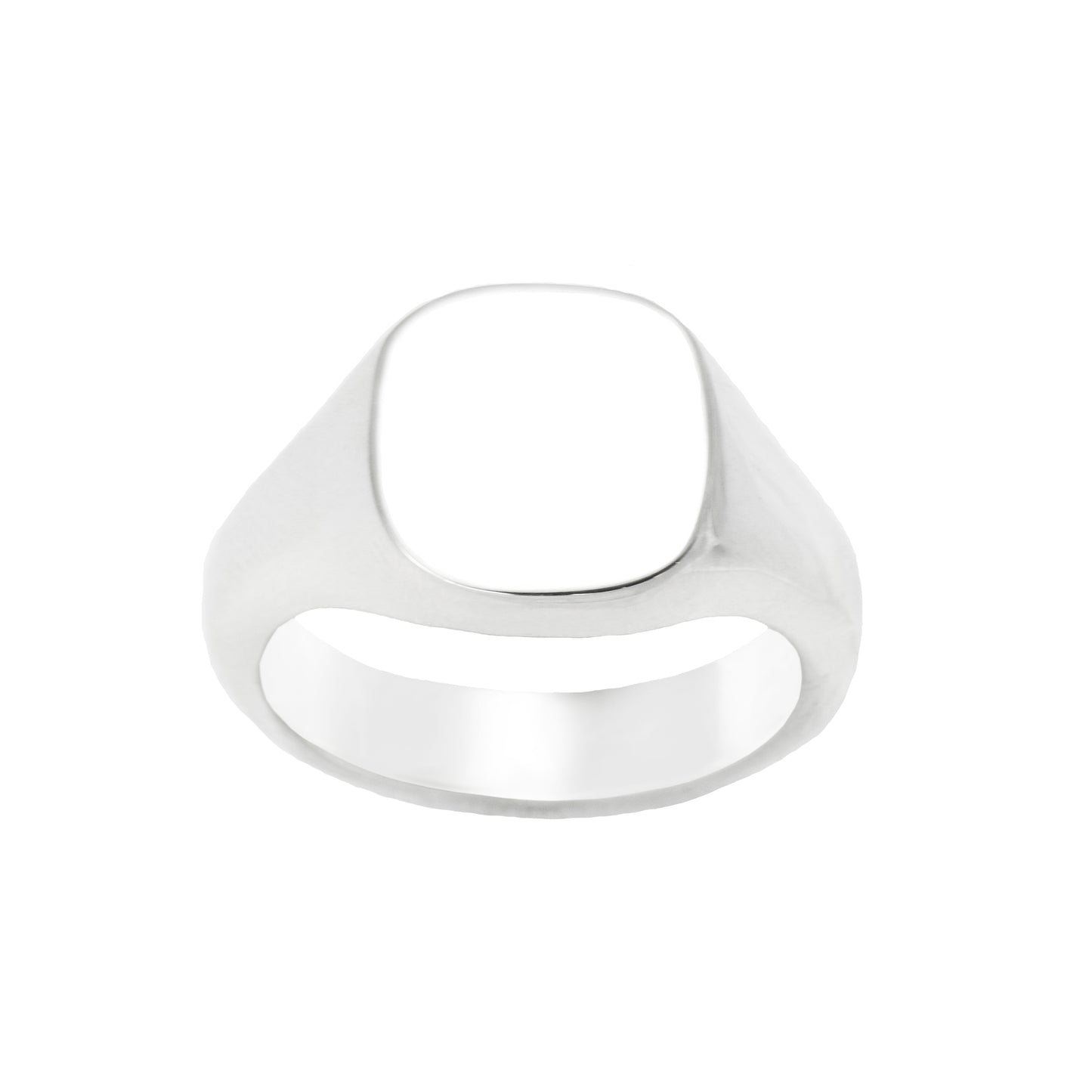 Cushion Signet Ring in Silver