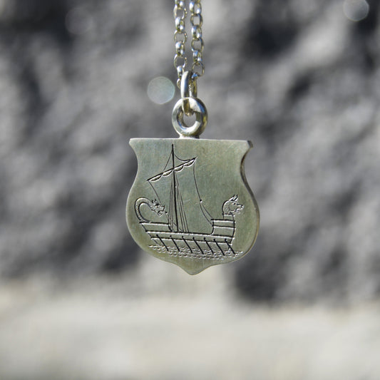 Viking ship pendant