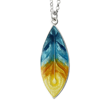 Flamboyant Feather pendant