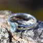 Stardust - sølv ring med topas